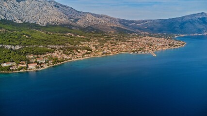 Croatia, Orebic, Pljesac. Aerial photography.