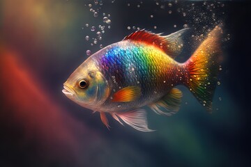 Rainbow Fish: A Colorful Symbol of Hope and Joy Generative AI