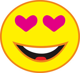 Emoji emoticon fall in love kiss png sticker symbol