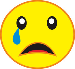 Emoji emoticon Emoji emoticon sad tear png sticker symbol
