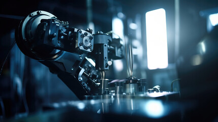 Modern machines and equipment. Industry and technology concept. process of the Industry 4.0. generative AI	
