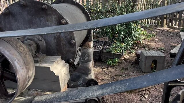 Miscellaneous spare parts for train and old car all antique metal and gears paravoz parts. High quality 4k footage