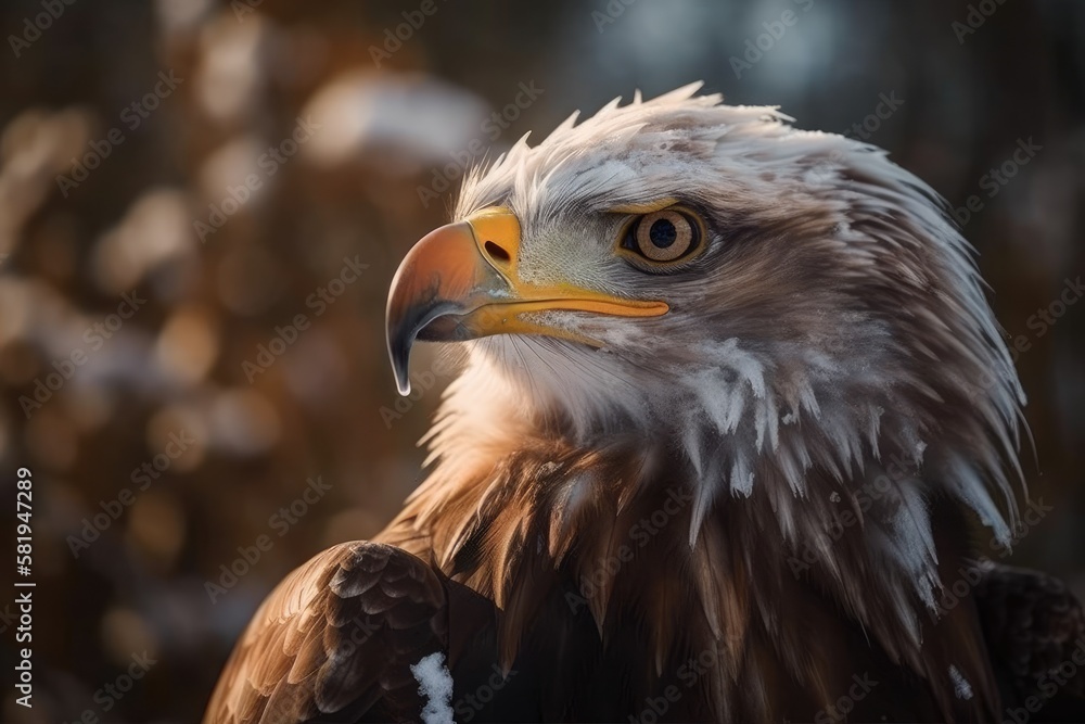 Sticker View these photographs of animals to appreciate the beauty of an eagle. Generative AI