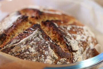 Pain maison. Pain complet tradition. France