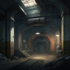 Underground Military Base Game Art