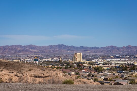 View from the north Green Valley mesa overlooking Henderson, Nevada
