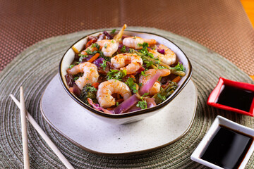 shrimp yakisoba china food dish