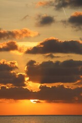 sunset over the sea