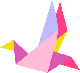 Origami bird illustration