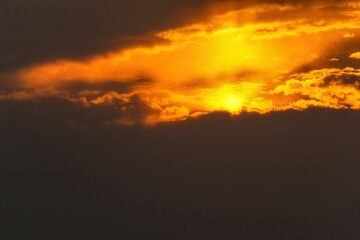 明石海峡で見た幻想的な夕焼け情景＠兵庫