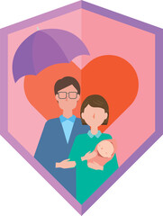 生命保険のイメージイラスト