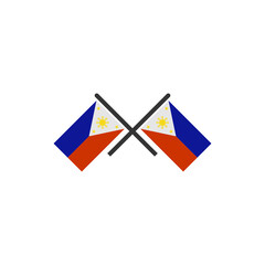 Philippines flags icon set, Philippines independence day icon set sign vector symbol