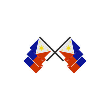 Philippines flags icon set, Philippines independence day icon set sign vector symbol