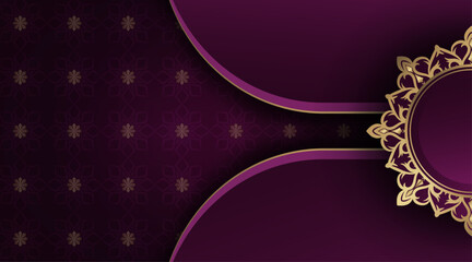 luxury background with golden mandala ornament