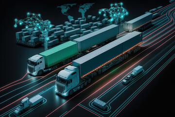 Smart logistics system with AI-powered tools for real-time decision-making and optimization, generative ai