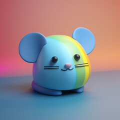 mouse, computer, cartoon, anime, style, animal, cartoon, rat, illustration, vector, pet, cute, baby, mammal, rodent, funny, character, fun, cat, elephant, art, toy, isolated, small, generative ai