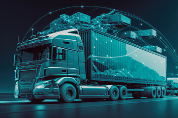 Collaborative logistics operations with modern infrastructure and real-time data analytics, generative ai