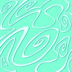 Abstract background with cute curly line pattern