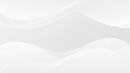 Abstract white liquid wave background. Modern background design. Dynamic Waves. Fluid shapes composition. Fit for website, banners, brochure, posters