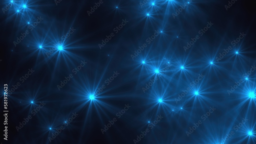 Poster random flash lights. computer generated 3d render