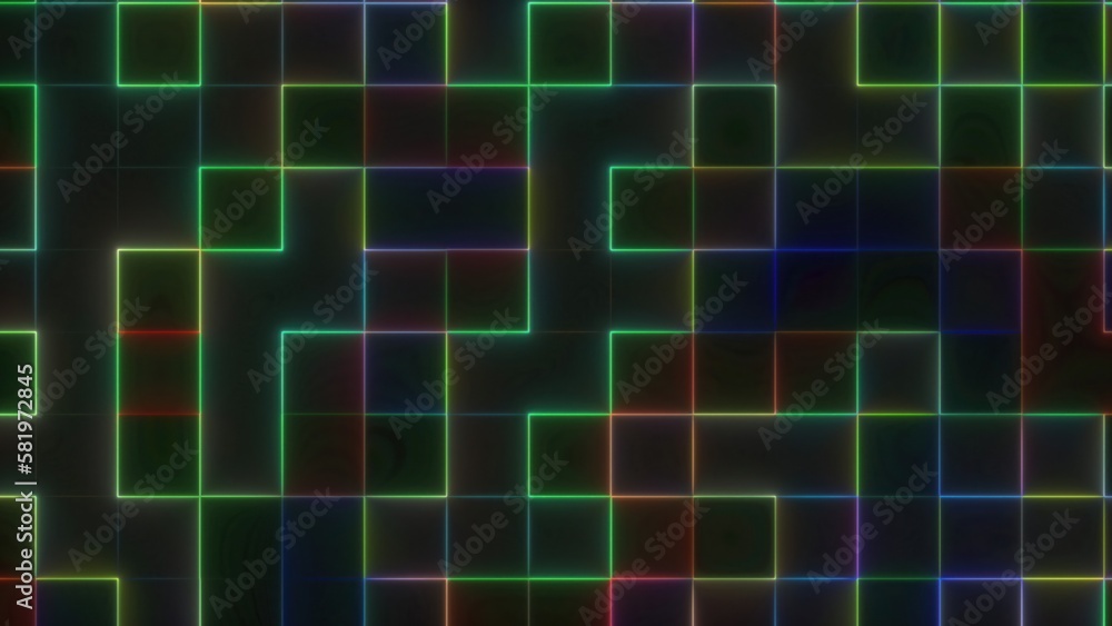 Aufkleber stroke blocks. computer generated 3d render