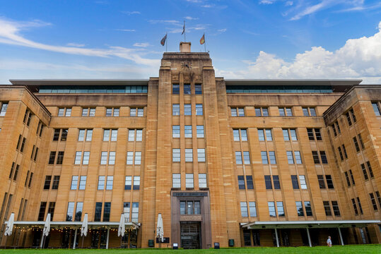 View of the building of the Museum of Contemporary located in the Sydney Harbour. Sydney, New South Wales, Australia.