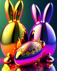 easter egg, páscoa, coelhos, coelho, bunny, bunnies, bunny and gold