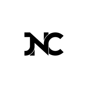 jnc initial letter monogram logo design