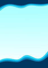 blue wave background abstract