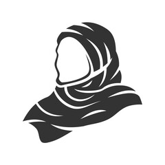 moeslim hijab female logo template Icon Illustration Brand Identity. Isolated and flat illustration. Vector graphic