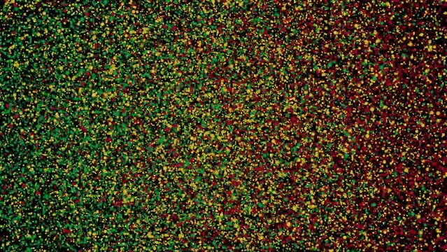 ボールが集まってマリの国旗になります