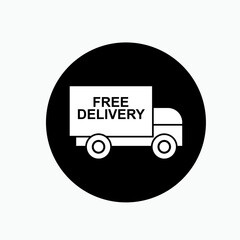 Free Delivery Icon. Gratis Deliver Symbol.    