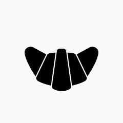 Croissant Icon. Pastry Symbol - Vector.   