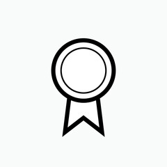 Medal Icon. Award or Winner Illustration As A Simple Vector Sign & Trendy Symbol for Design, Sport Websites, Presentation or Aplication.     