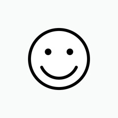 Smiley Emoticon, Happy Symbol. Funny Expression. Comedy Movie Genre Icon.  