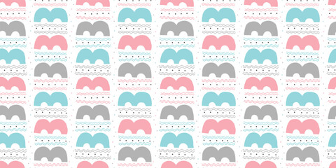 Scandinavian abstract illustration background. Seamless pattern. Vector. 北欧の抽象的イラストパターン