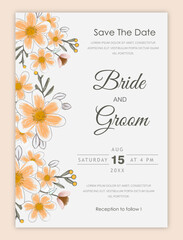 Wedding invitation template 