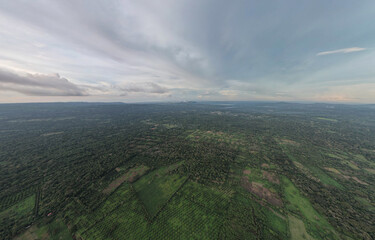 Green panorama landscape of Nicaragua