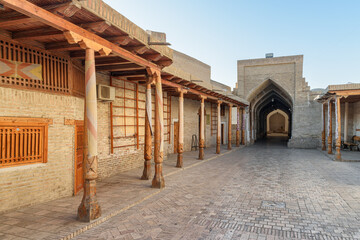 Awesome morning view of Historic Center of Bukhara, Uzbekistan