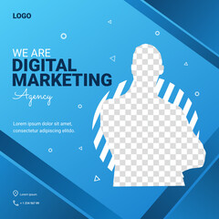 template design we are digital marketing agency social media