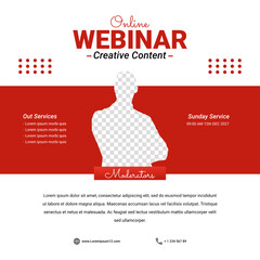 template design online webinar creative content social media