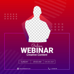 template design online webinar creative content social media