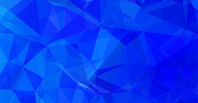 青色系のポリゴンの背景素材