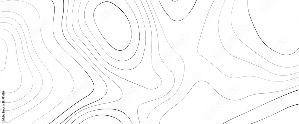 Poster the stylized height of the topographic map contour in colorful lines, background of the topographic 