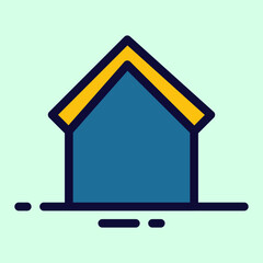 home icon vector illustration design, suitable for advertisement, website, social media post and other graphic needs.
