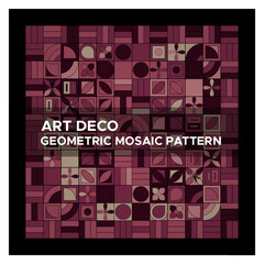 Art Deco Geometric Mosaic Pattern