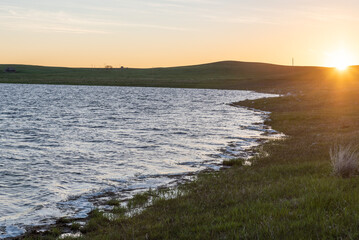 Sunrise Over Lakes Shore