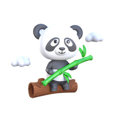 3D Rendering of Romantic Panda with Love Illustration © AGUNG