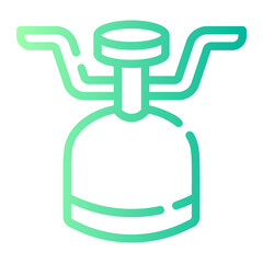 camping gas gradient icon