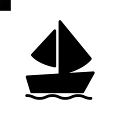 Fototapeta premium boat icon